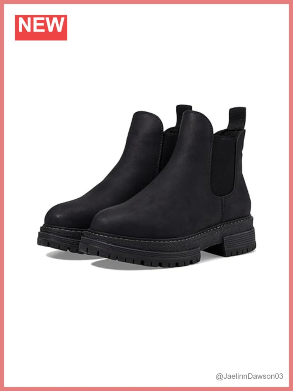 Waterproof Slip-On Ankle Boots Faux Fur Lined Memory Foam